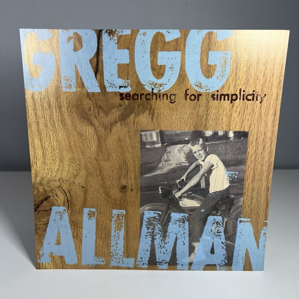 GREGG ALLMAN Searching For Simplicity ORIG 12x12 PROMO Album Flat POSTER 2 Sided